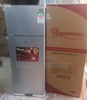 Ramtons 213litres Silver Double Door Refrigerator