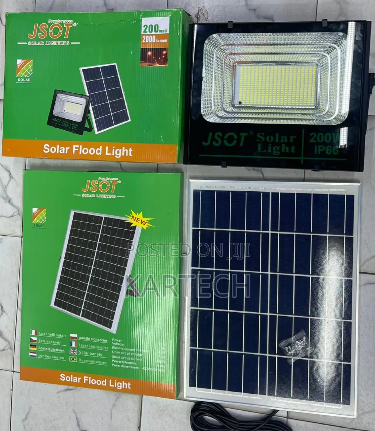 JSOT 200W Solar Floodlight