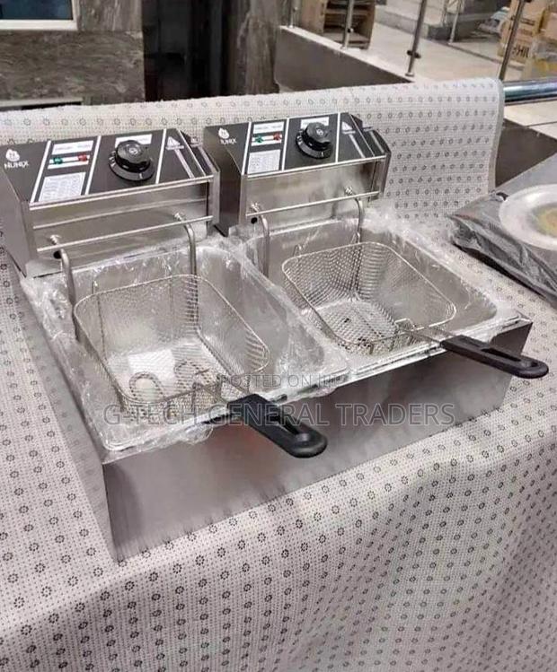 Nunix Double6+6lt Chips/Chicken Stainless Steel Deep Fryer