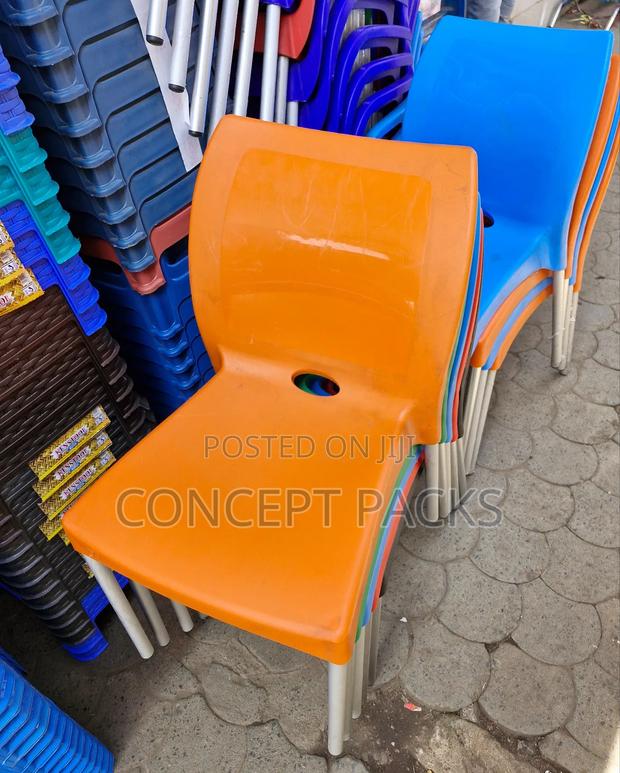 Complast Strong Armless Plastic Chairs - main view