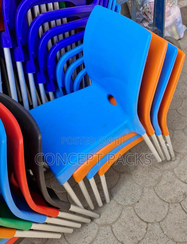 Complast Strong Armless Plastic Chairs - thumbnail 2