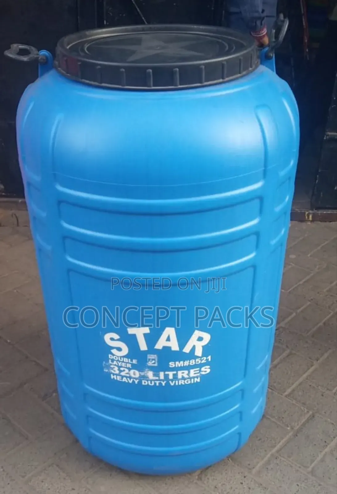Blue 320 Litres Double Layered Water Tank