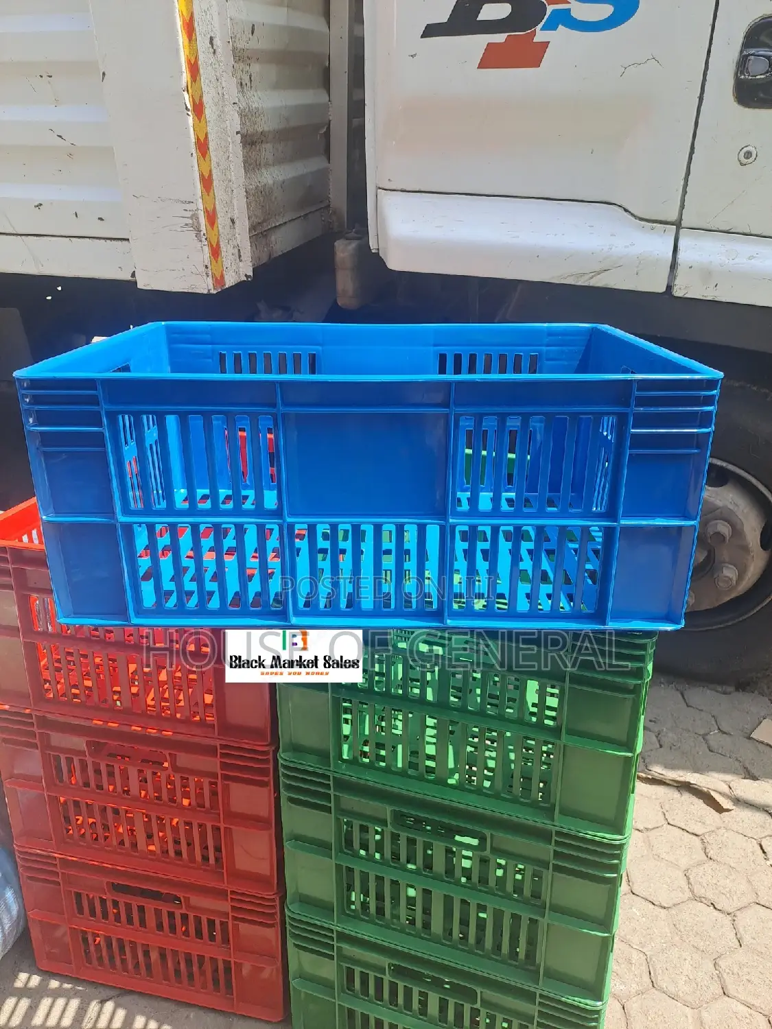 Plastic Crates Size H300 X W400 X L 585 Mm