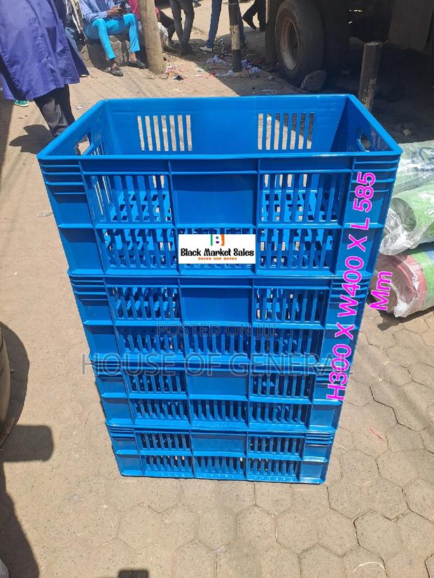 Heavy Duty Storage Plastic Crates - main view