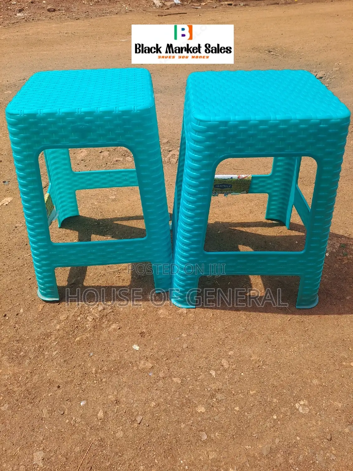 Bamboo Plastic Stool