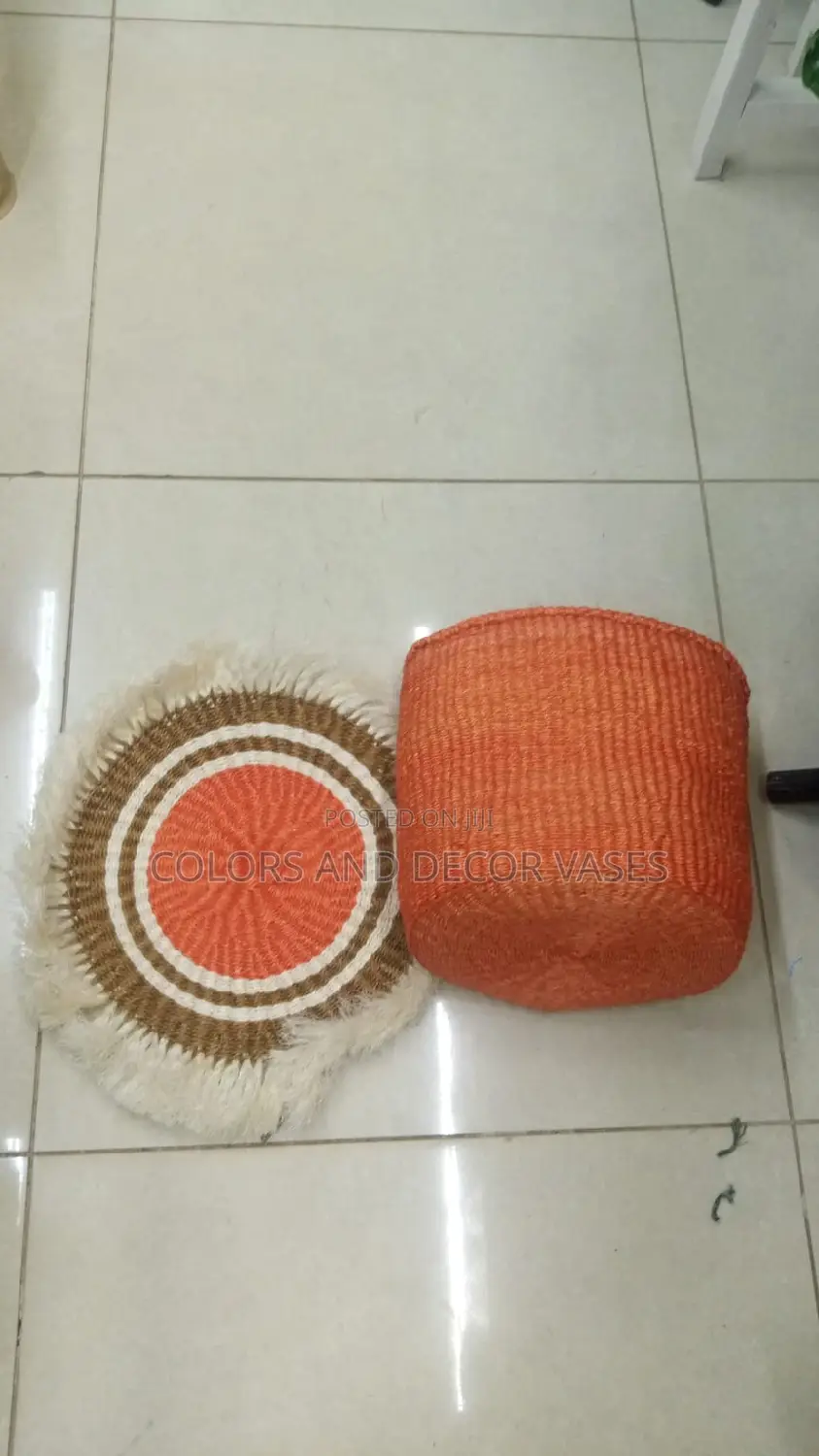 Orange Theme Basket and Mats