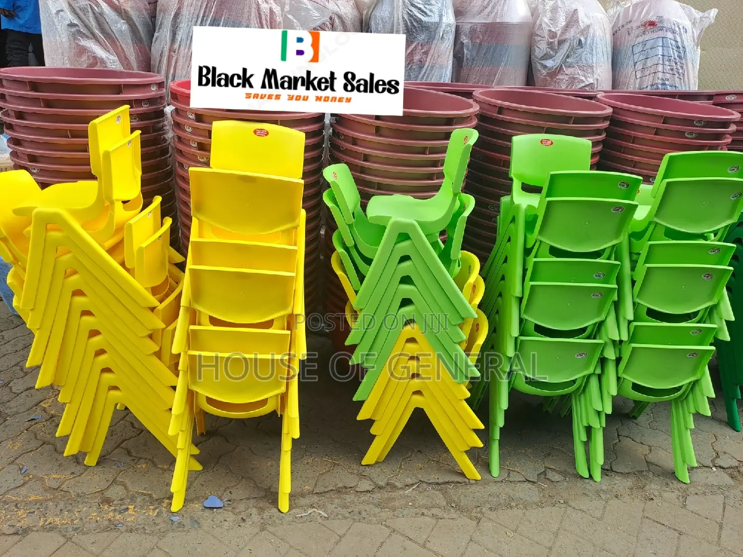 Armless Kids Plastic Chair