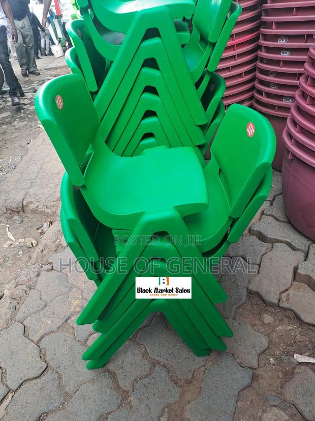 Green Kids Plastic Chair - main view