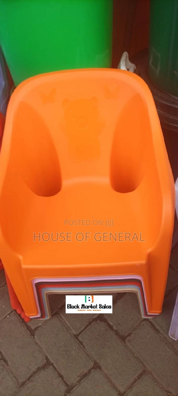 Orange Strong Kids Plastic Chair - main view