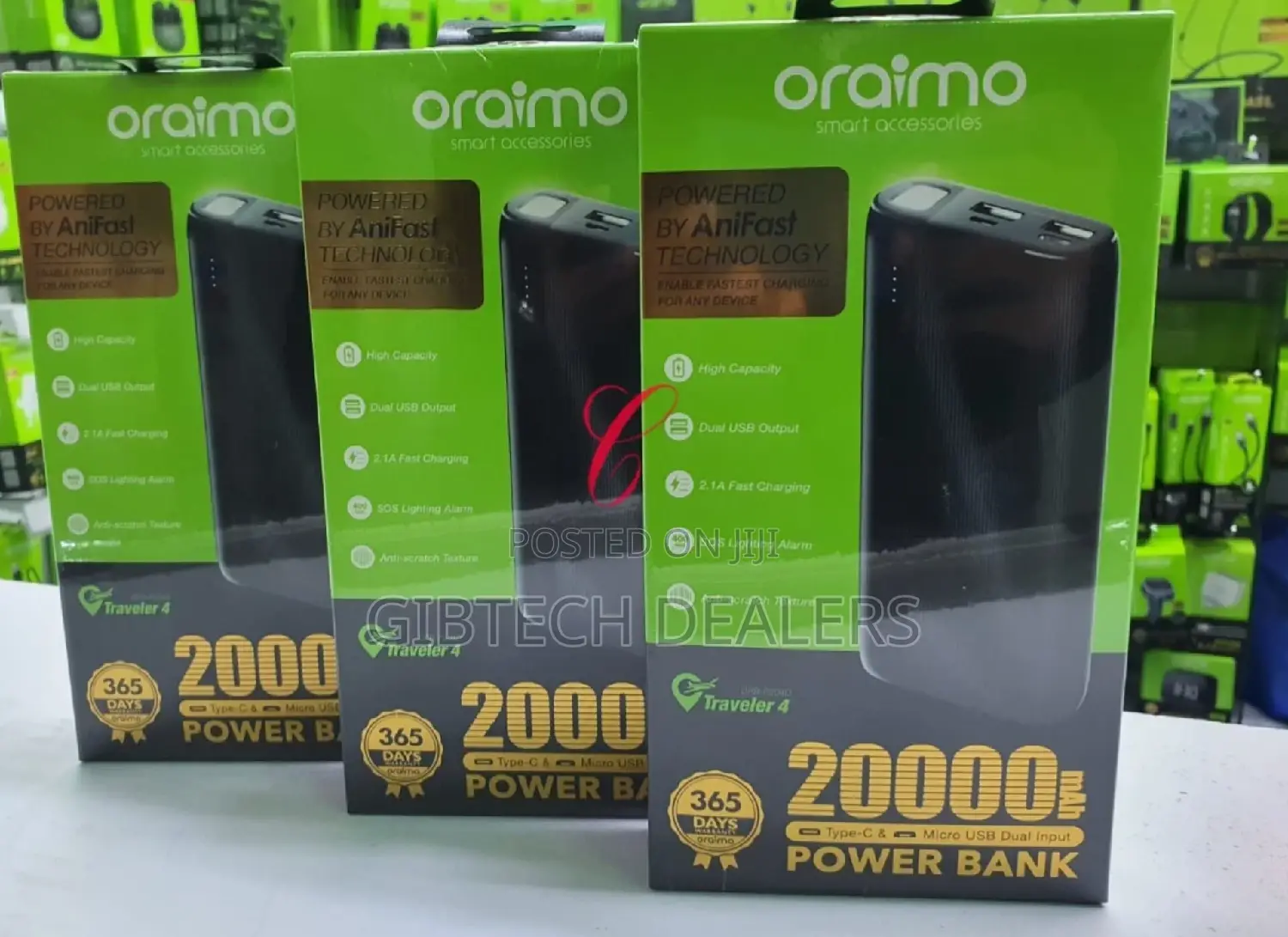 Oraimo Traveler 4 Opb-P204d 20000mah Power Bank