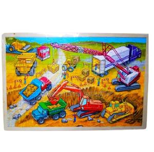 Construction Site Wooden Jigsaw Puzzle - thumbnail 2
