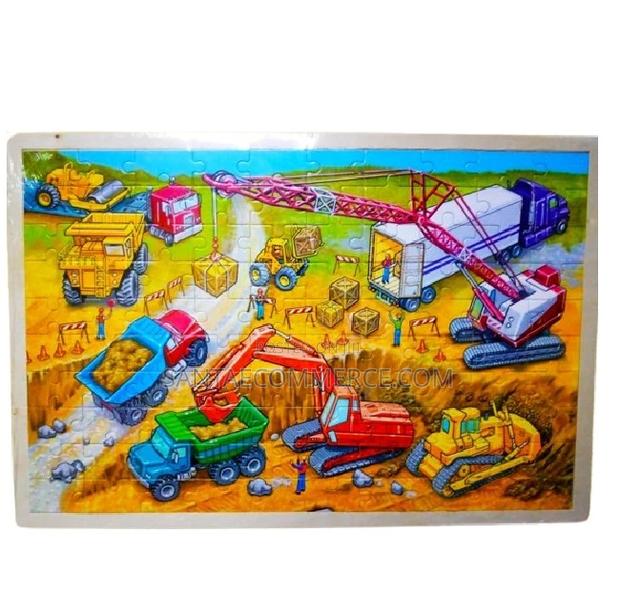 Construction Site Wooden Jigsaw Puzzle - main view
