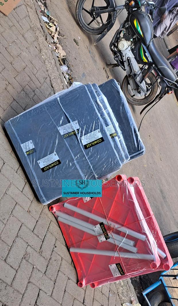 Square Plastic Table With Strong Four Supporting Legs - main view