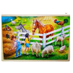 Farm Animals Wooden Jigsaw Puzzle - thumbnail 2