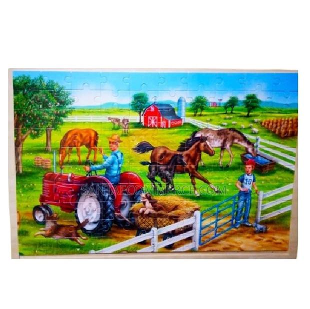 Farm Floor Wooden Jigsaw Puzzle - main view