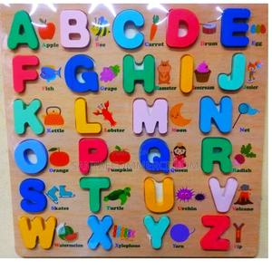 Alphabets With Names Learning Wooden Board - thumbnail 2