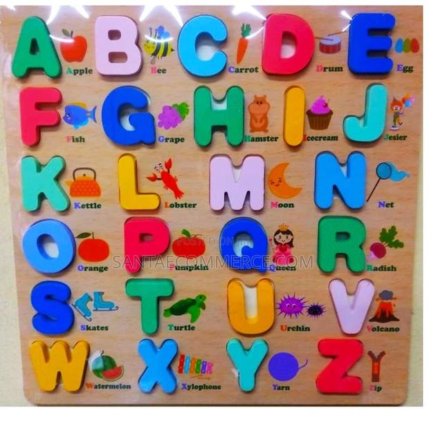Alphabets With Names Learning Wooden Board - main view
