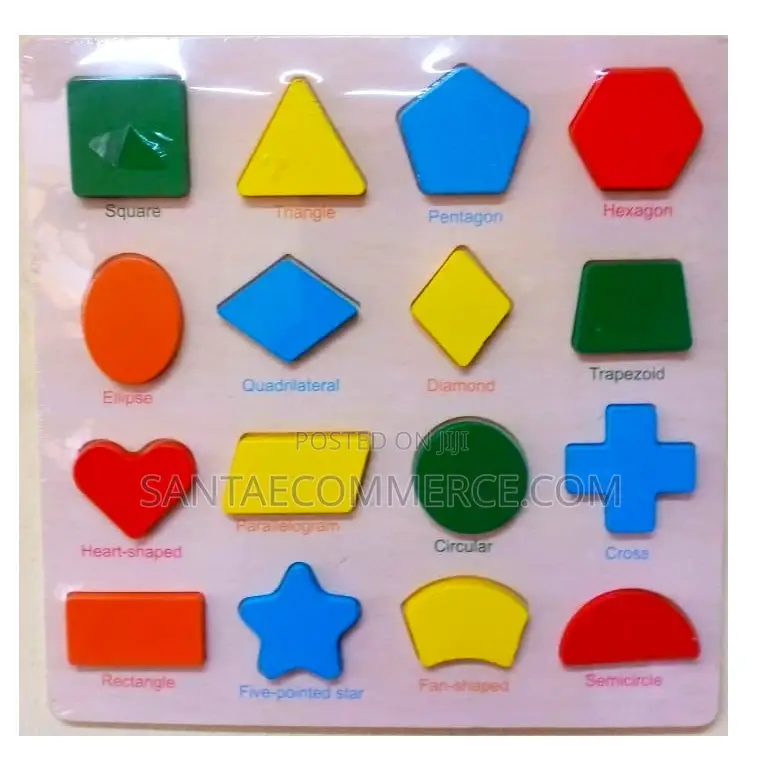 Shapes and Names Learning Wooden Board
