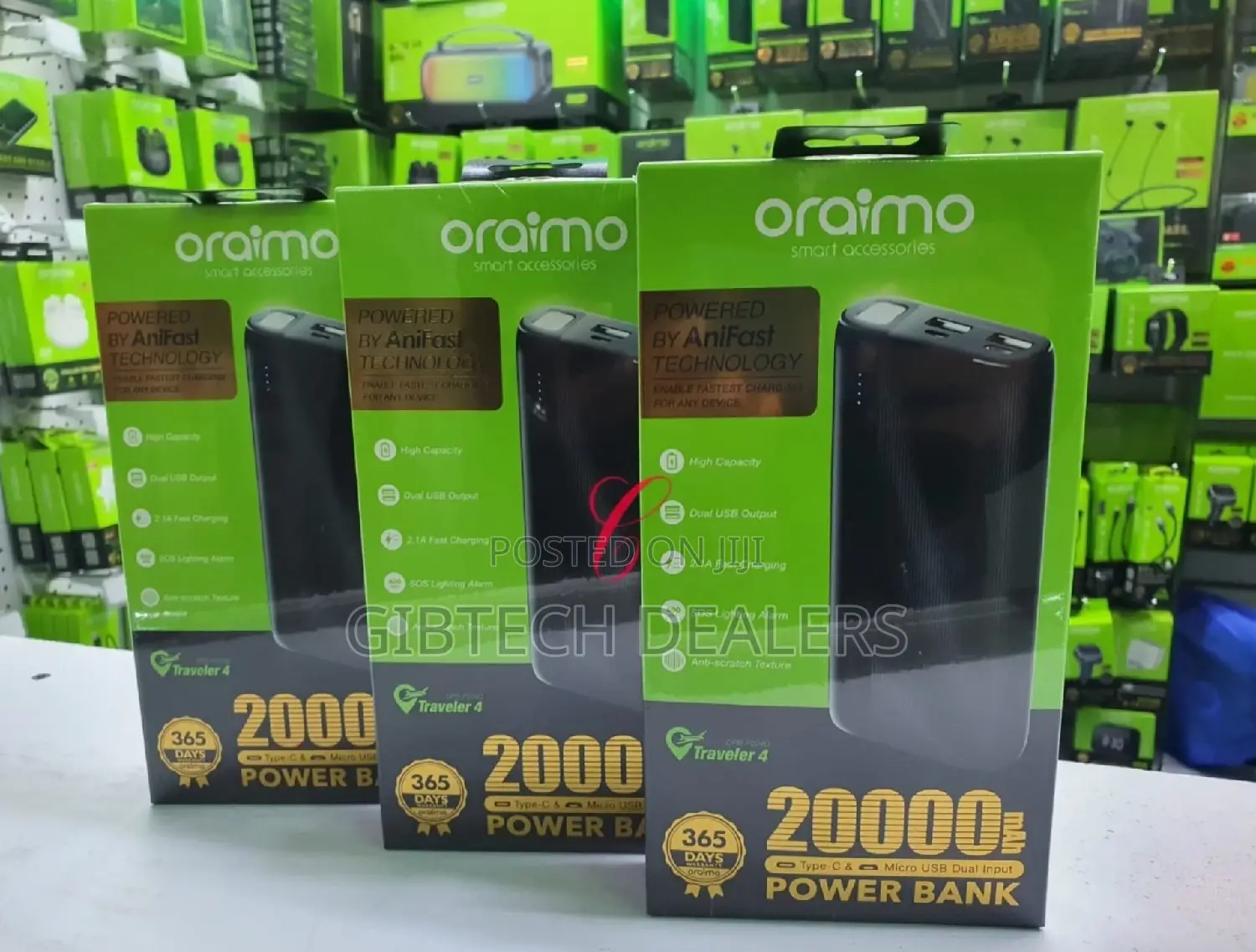 Oraimo Traveler 4 Opb-P204d 20000mah Power Bank