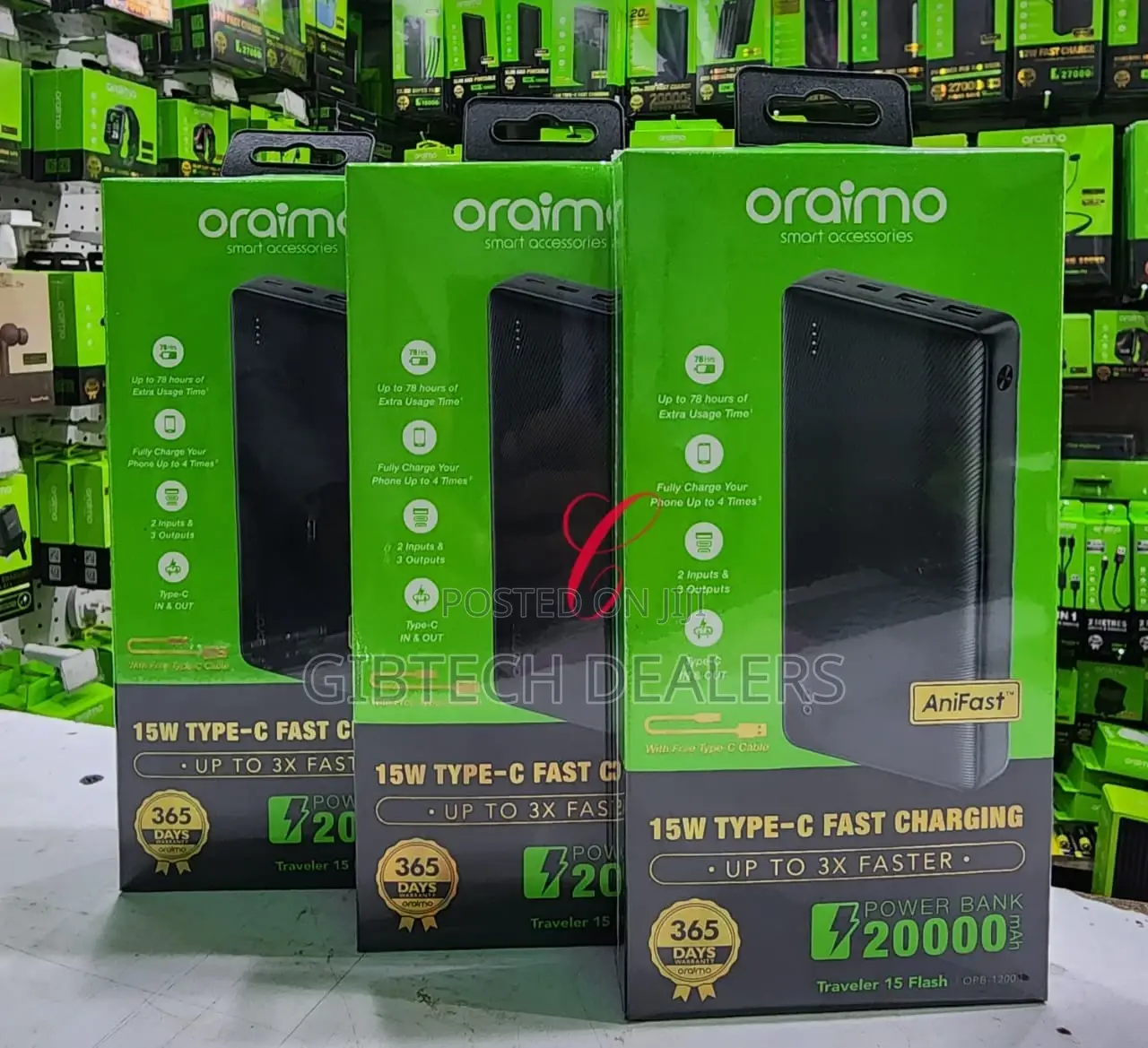Oraimo 15 Flash Traveler Opbmah 15w Power Bank