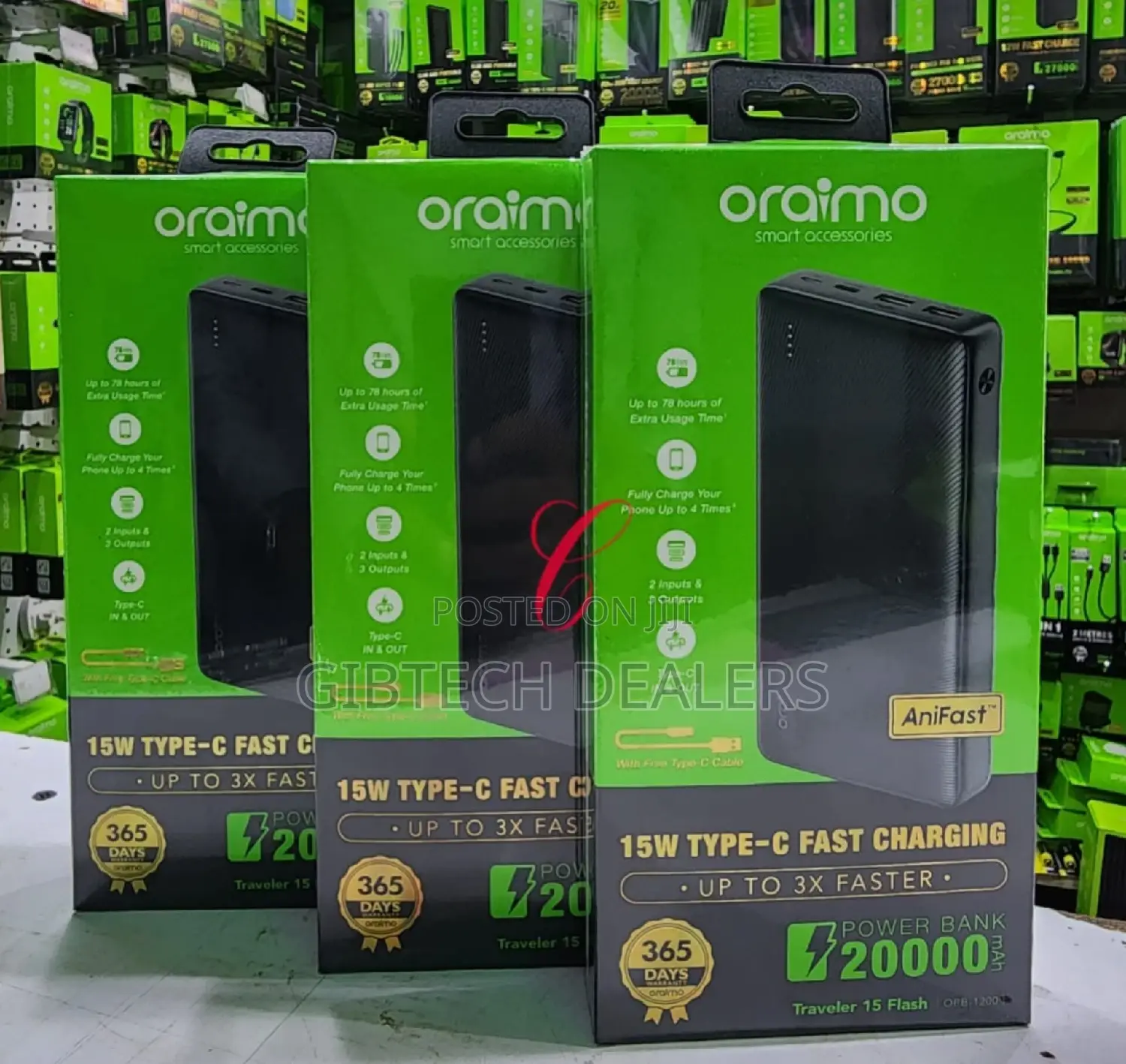 Oraimo 15 Flash Traveler Opbmah 15w Power Bank