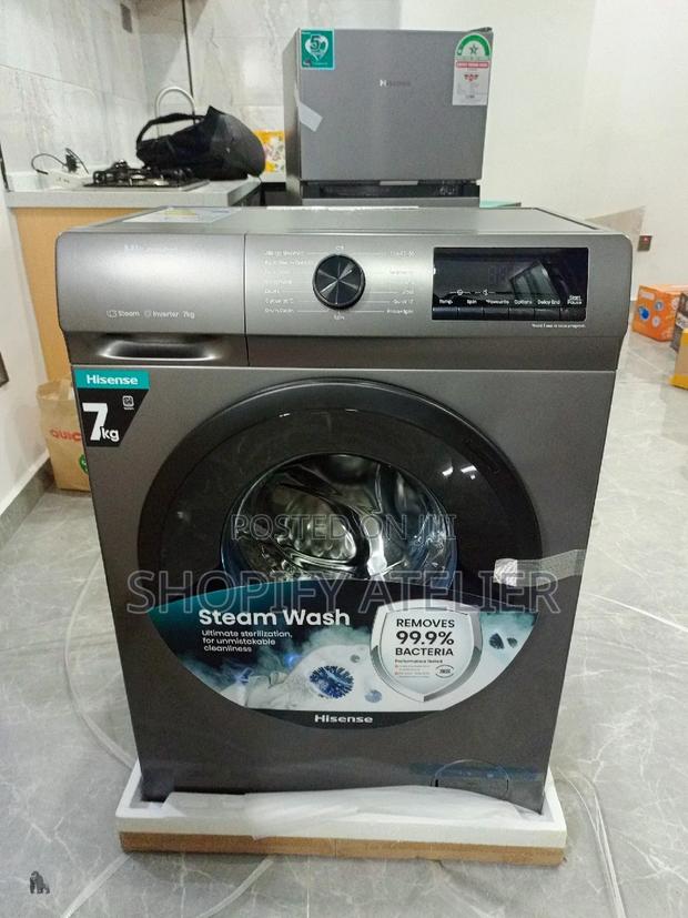 Hisense Full Automatic Crystal Gray 7kg Washing Machine  - main view