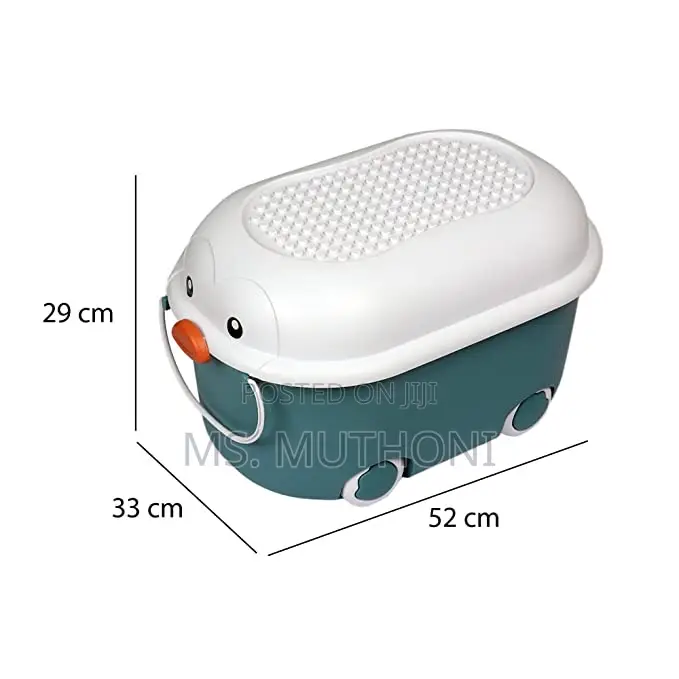48l Wheeled Trolley Bucket Ideal for Storage of Toys