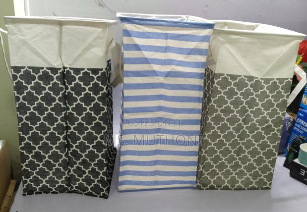 *72L Framed Foldable Strong Canvas5 Laundry Basket - thumbnail 5