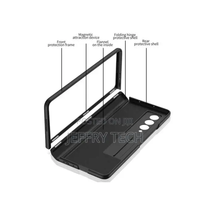 Magnetic Case With Screen Protector for Galaxy Z Fold 4