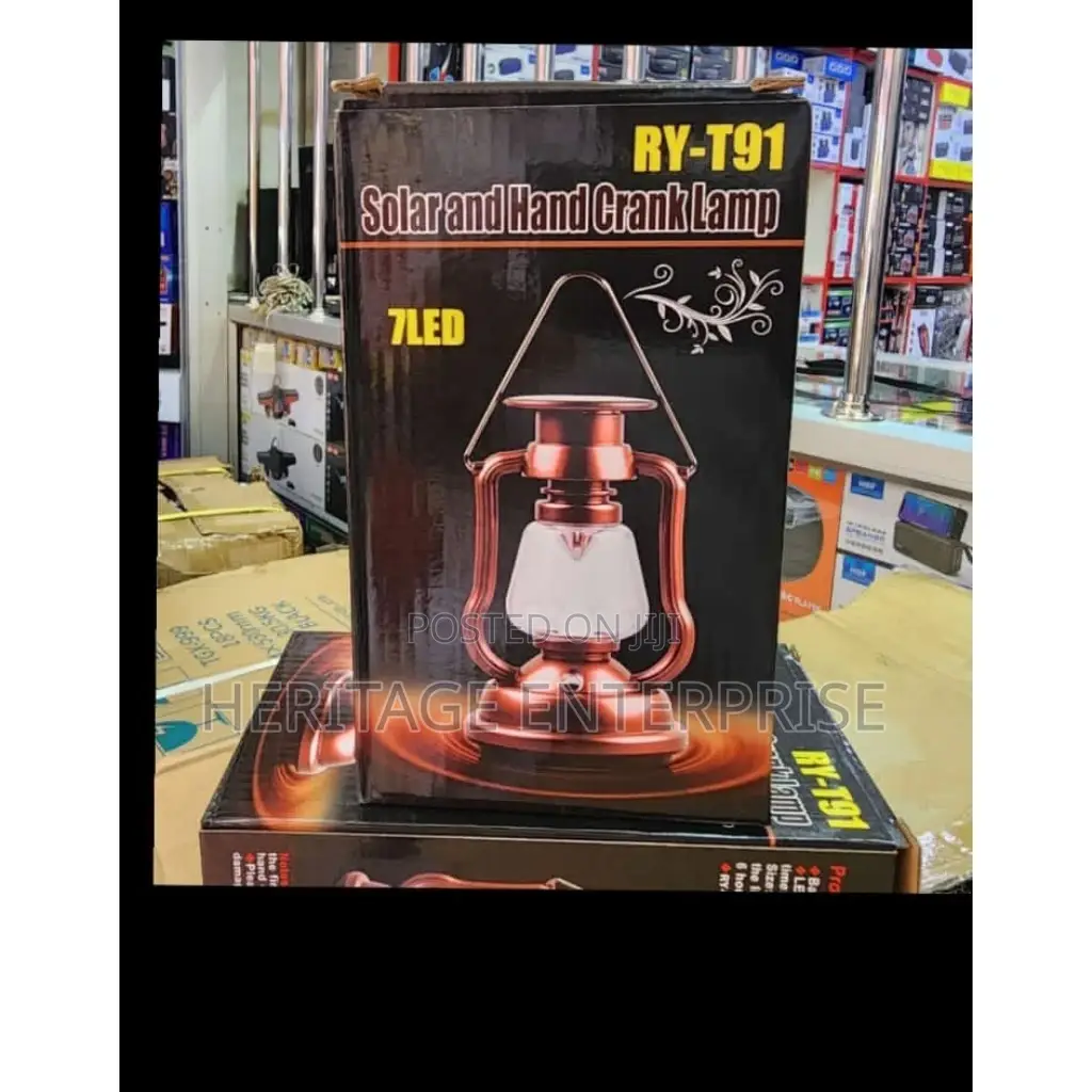 Camping Lamp, Solar Rechargeable Lamp