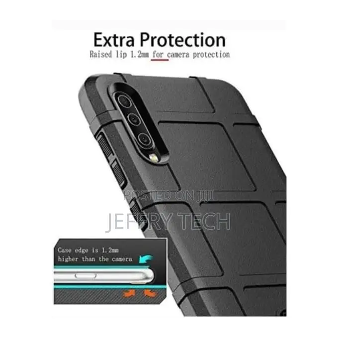 Rugged Shield Back Cover for Samsung Galaxy A70