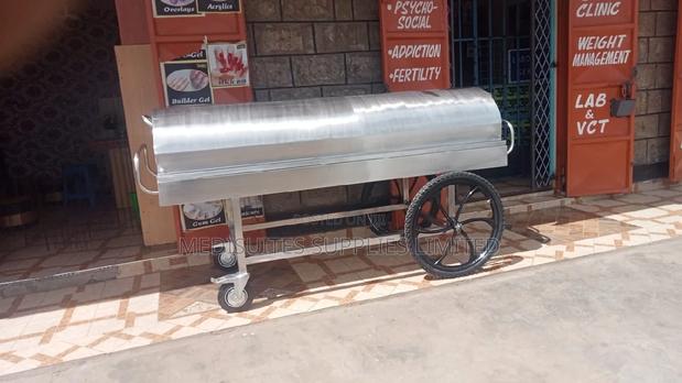 Mortuary Trolley With Lid - main view