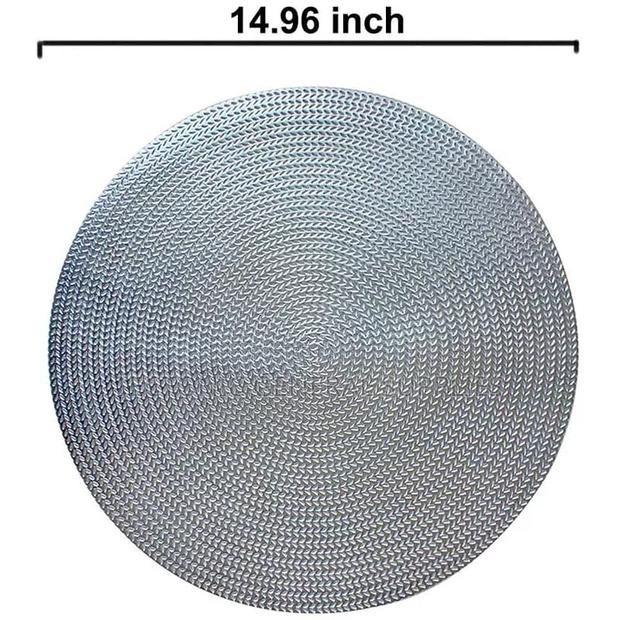 6pcs PVC Non-Woven Table Mats *Gold and Silver* - thumbnail 11