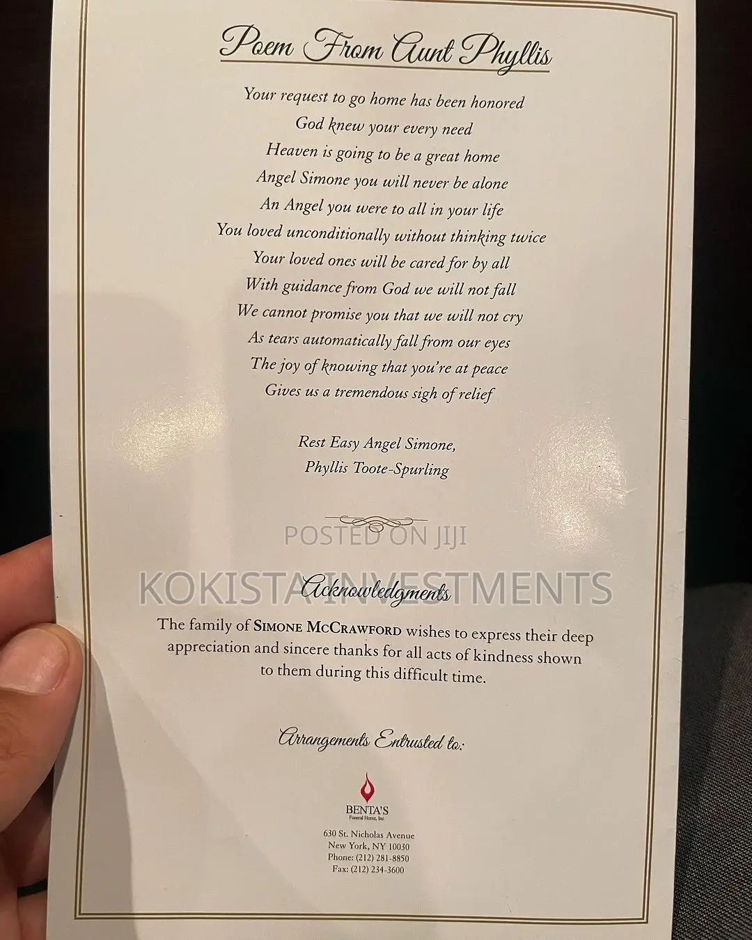 Customized Funeral Programs