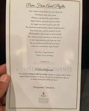Customized Funeral Programs