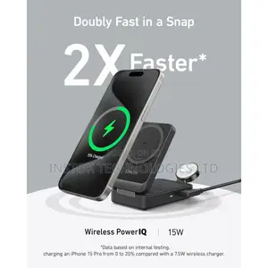 Anker Maggo Wireless Charging Station (Foldable 3-in-1)