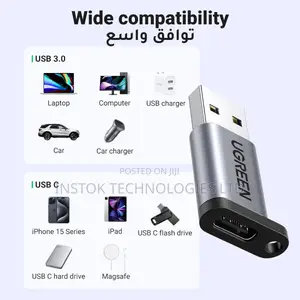 Ugreen USB-A 3.0 Male to USB-C 3.1 Female Adapter (UG-50533)