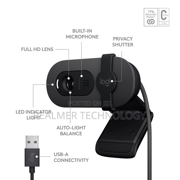 Logitech Brio 100 Full Hd 1080p Webcam