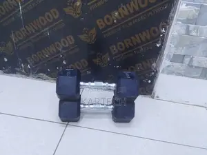 7.5 Kg Hexagonal Rubber Dumbbell