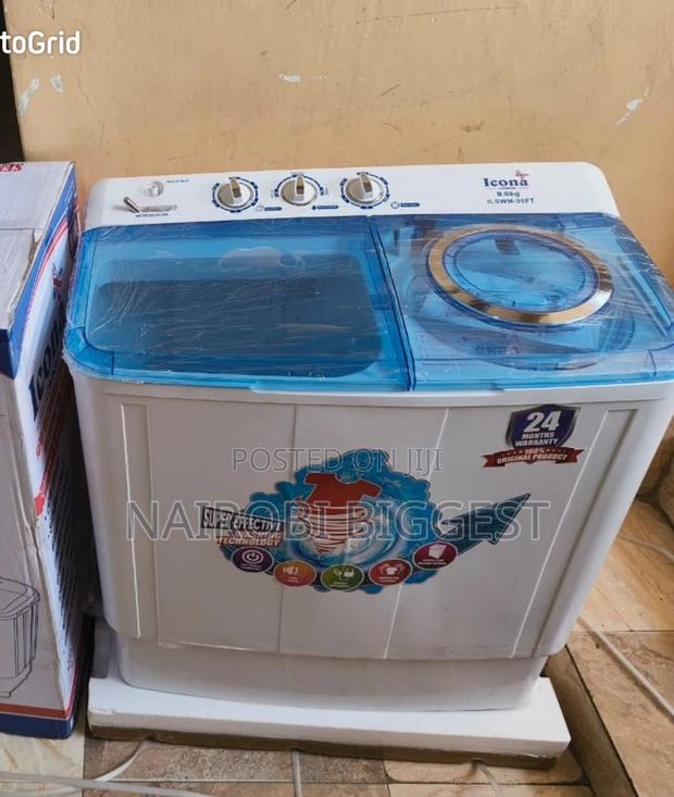 Icona 9kgs Top Load Twin Tub Washing Machine - main view