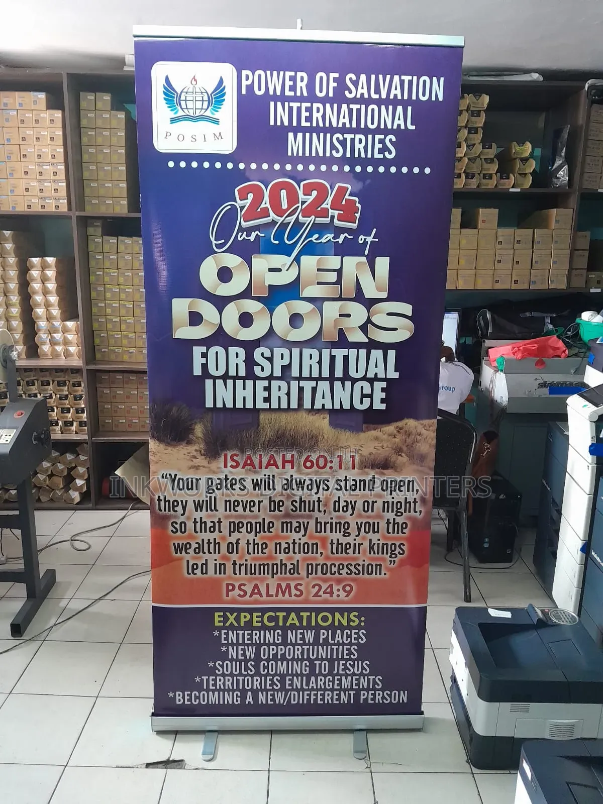 Narrow Base Roll Up Banner Printing