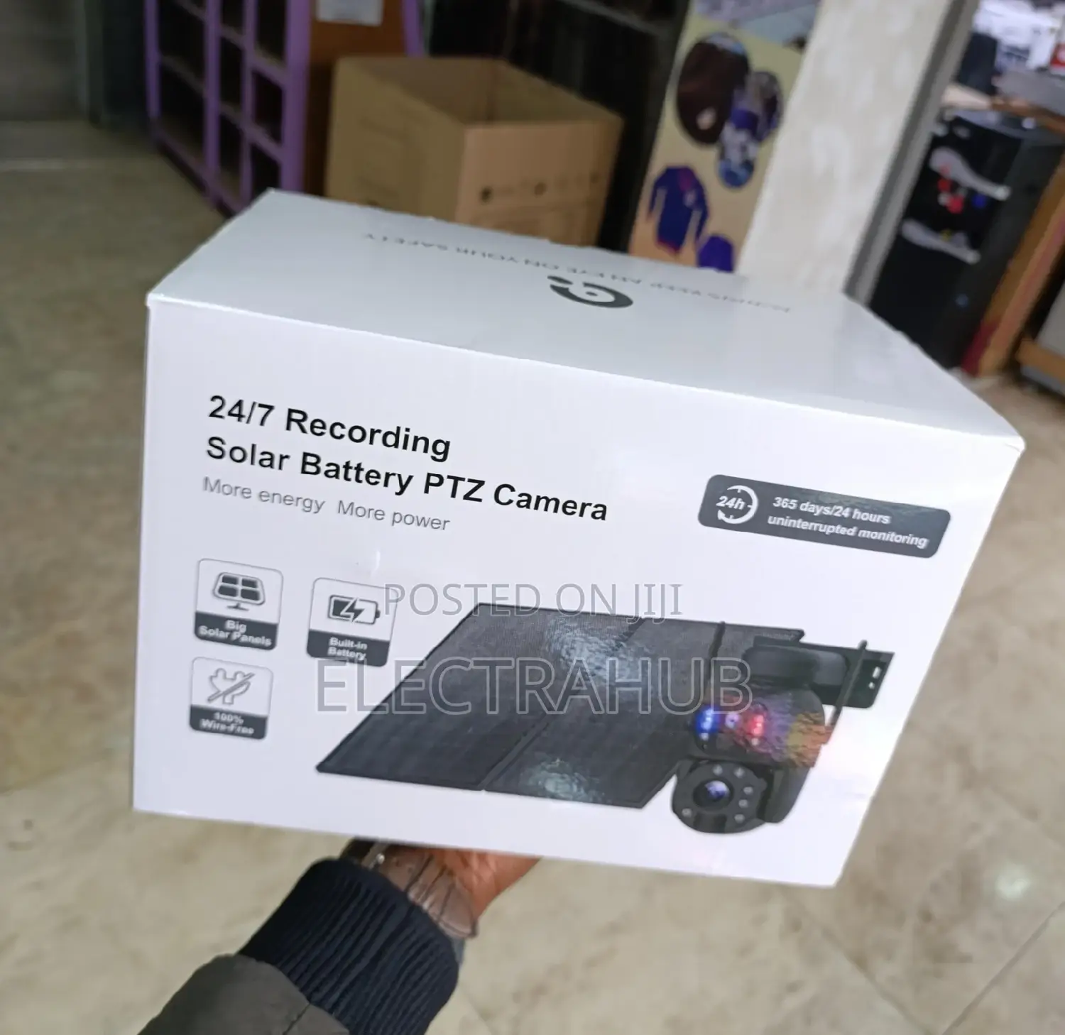Ubox 24/7 4G Recording Solar Battery Dual 6MP Camera