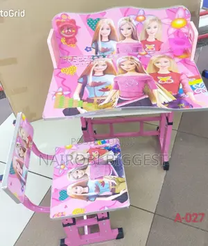 Pink Study Desk for Girls