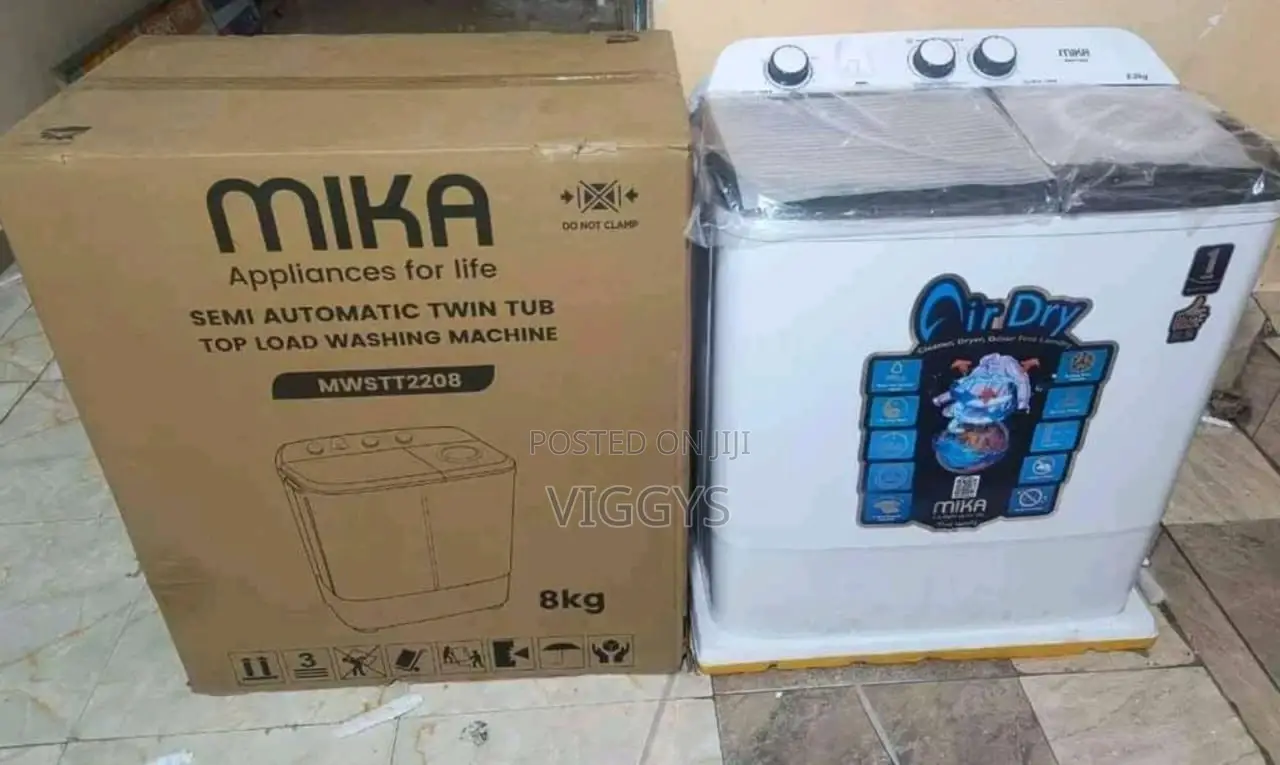 Brand New Mika 8kg Twin Tub Washing Machine