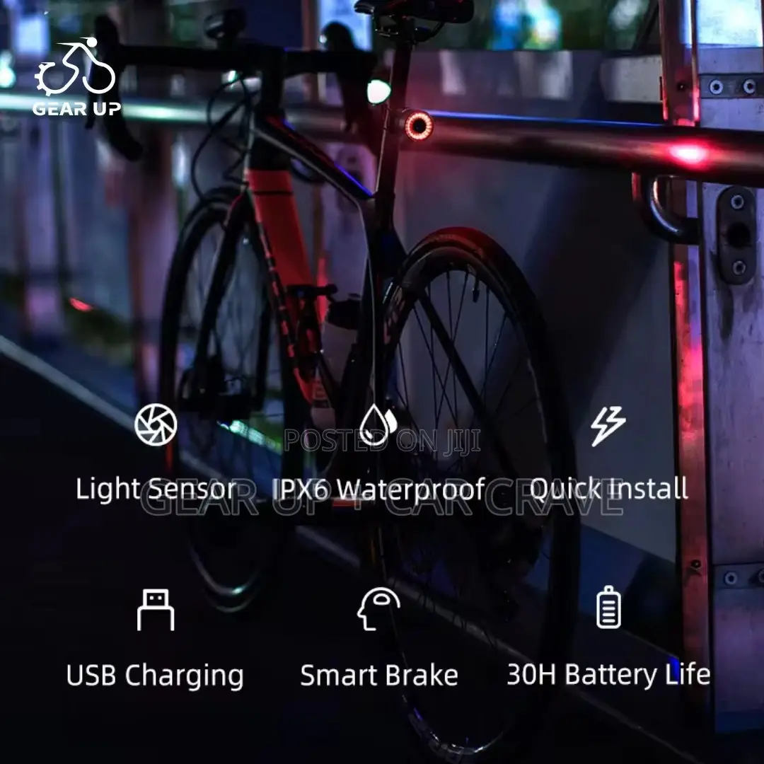 Rockbros Smart Brake Sensor Rear Bicycle Cycling Light