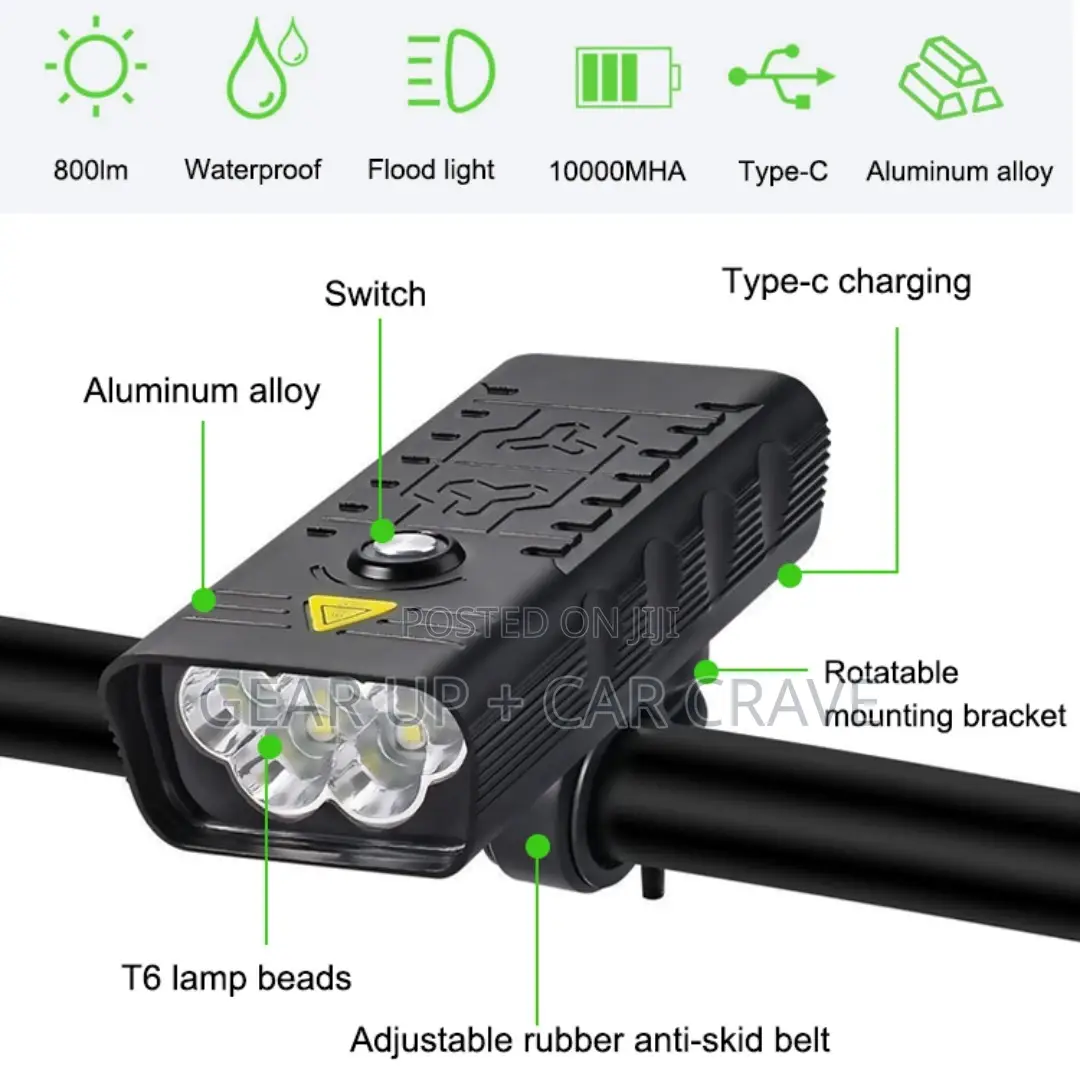 Bicycle Cycling Bright 1000 Lumen Front Head Light Powerbank