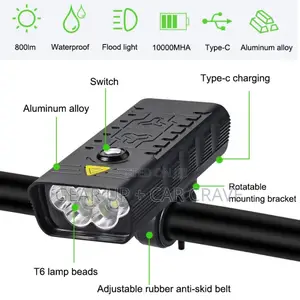 Bicycle Cycling Bright 1000 Lumen Front Head Light Powerbank