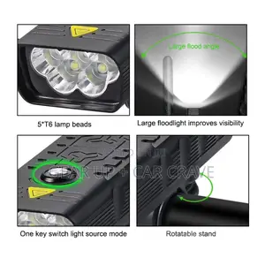 Bicycle Cycling Bright 1000 Lumen Front Head Light Powerbank