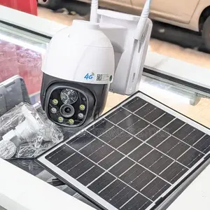 Solar Powered Camera 4g Sim Card Slot CCTV Security Ptz''