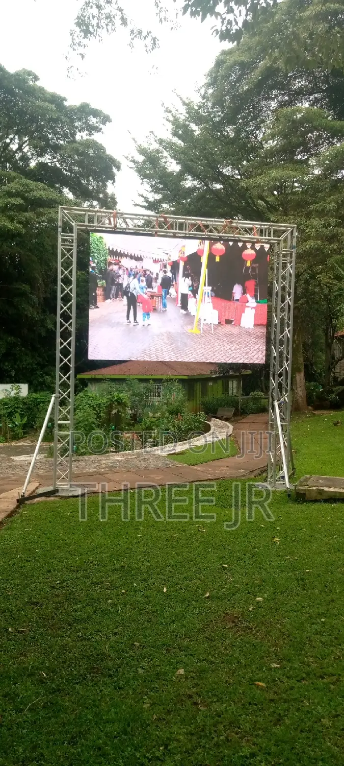 Led Panels on Goal Post Truss for Hire. Each Panel 0.5m